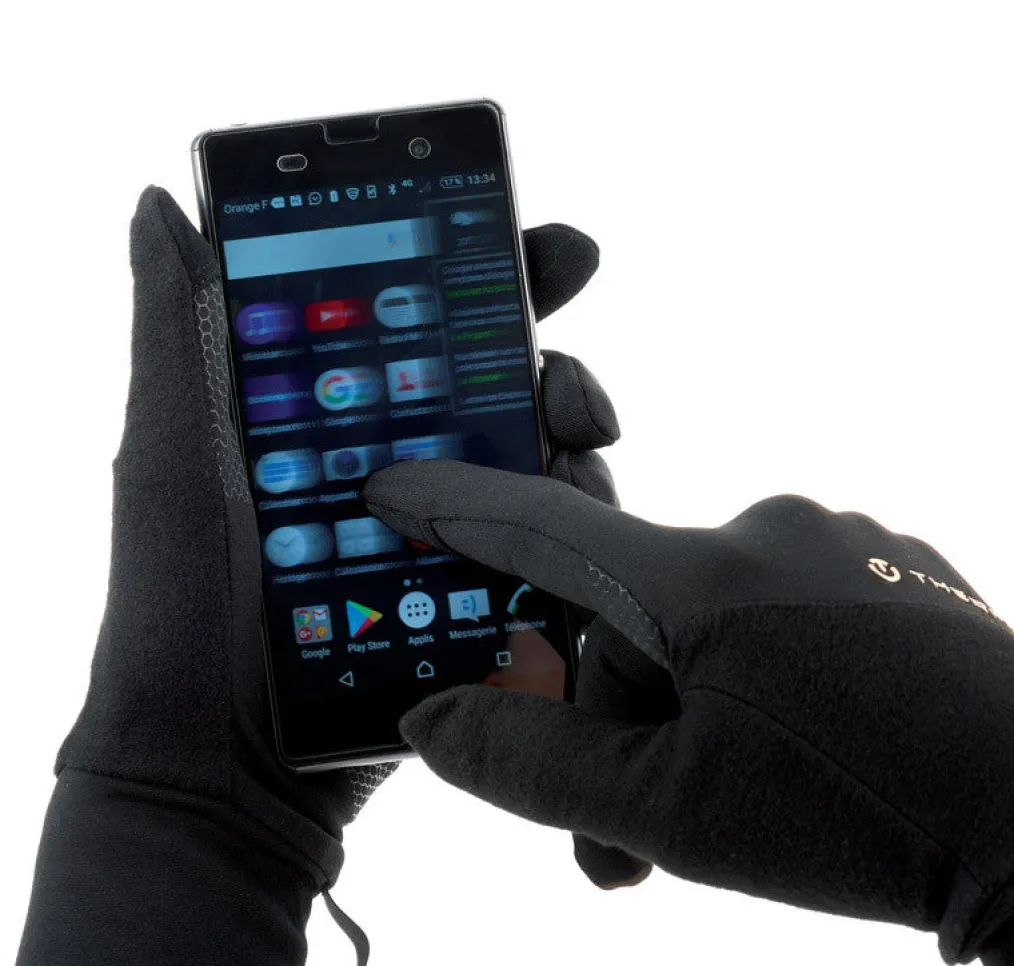 Thin tactile multi-activity gloves - Active Light Tech black