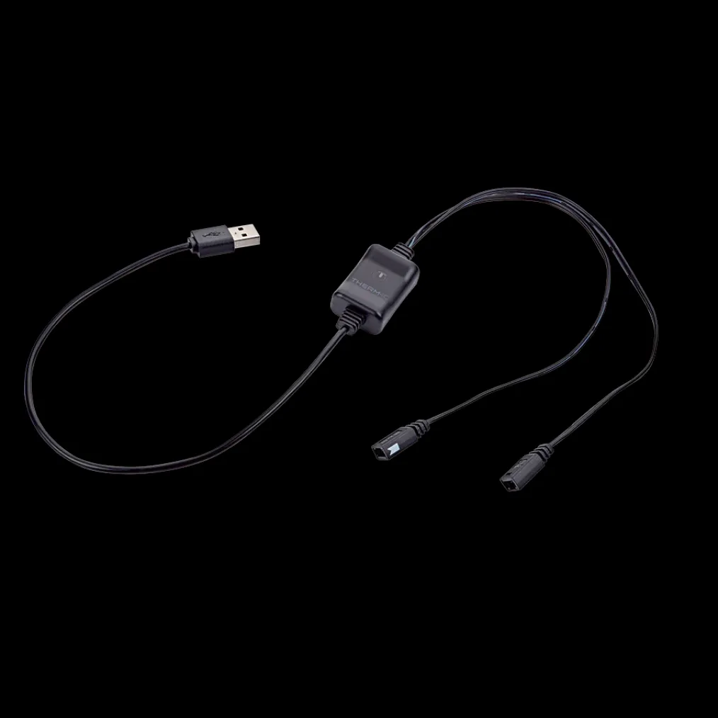 USB charging cable for heated gloves and boots